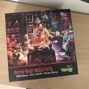 Horror Night Watch Party 1000 Piece Puzzle Rachid Lotf Toynk